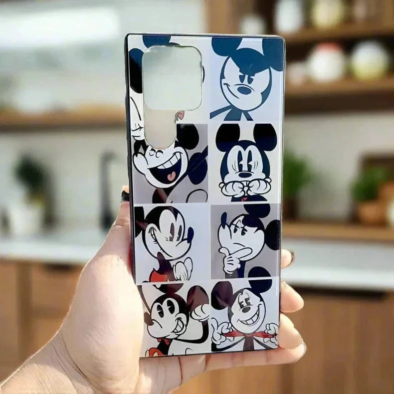 Glass Print Soft Edges Hard Case for Samsung S22 Plus