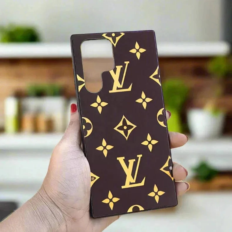 Glass Print Soft Edges Hard Case for Samsung S22 Plus