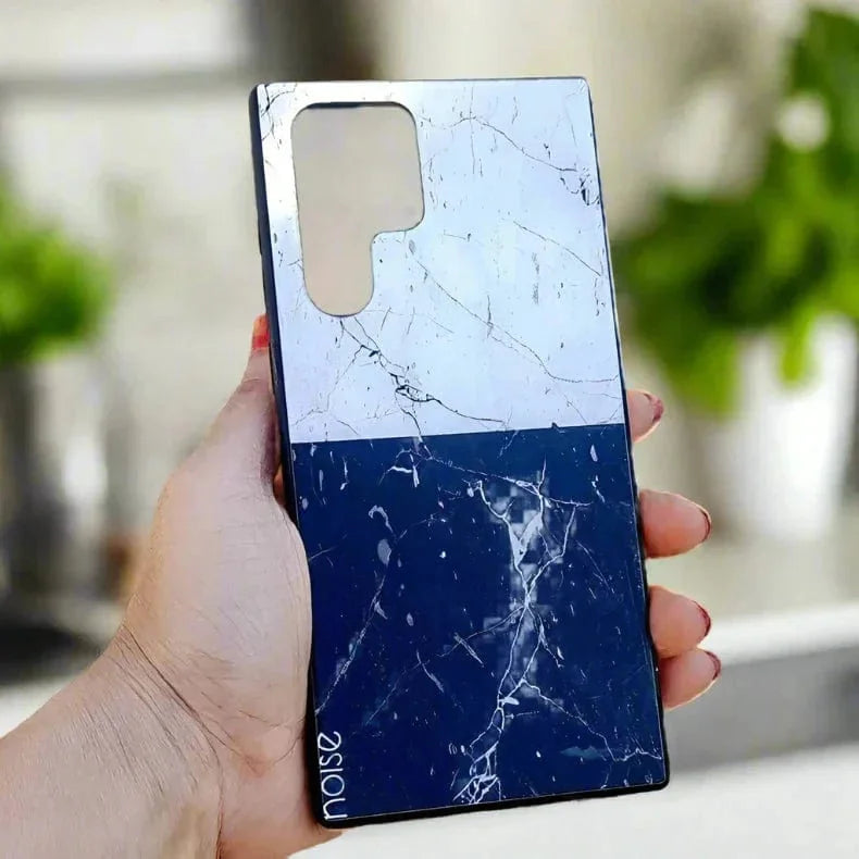 Glass Print Soft Edges Hard Case for Samsung S22 Ultra