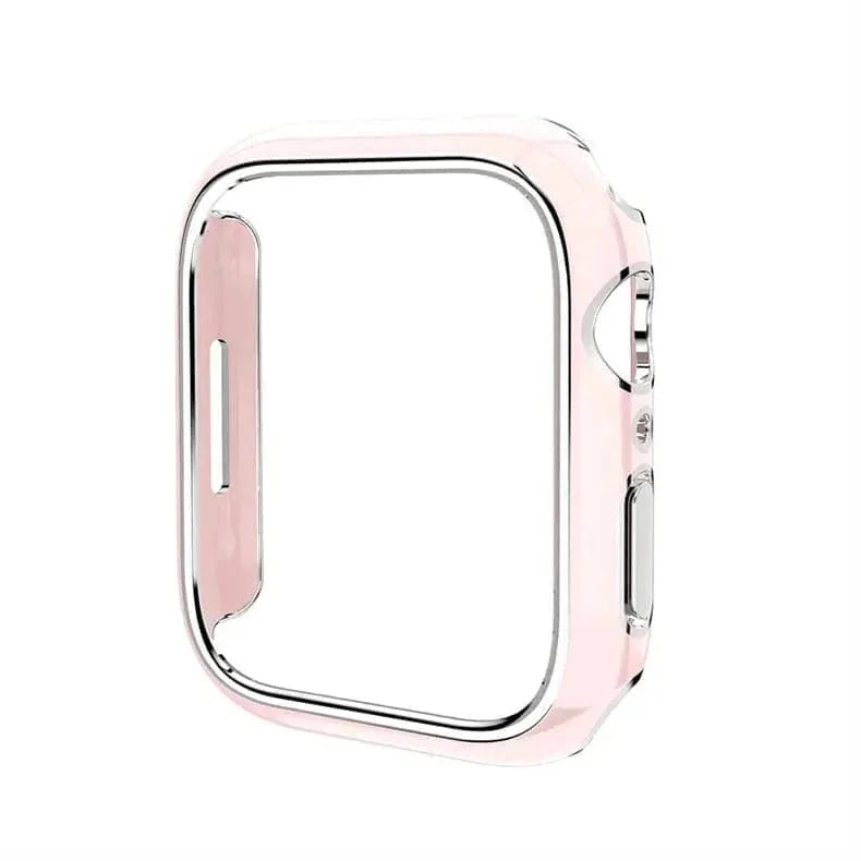 Glossy Chrome 360 Degree Hard Body Bumper for Apple Watch 41mm