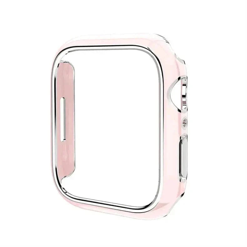 Glossy Chrome 360 Degree Hard Body Bumper for Apple Watch 45mm