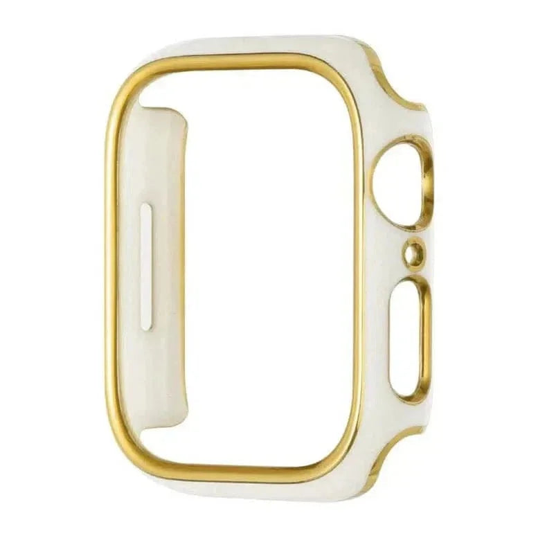 Glossy Chrome 360 Degree Hard Body Bumper for Apple Watch 45mm