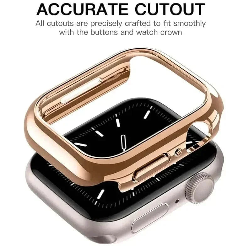 Glossy Hard 360 Degree Body Bumper for Apple Watch 45mm