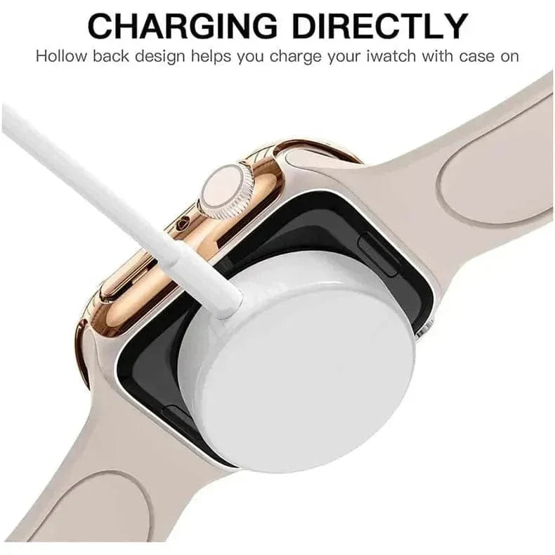 Glossy Hard 360 Degree Body Bumper for Apple Watch 45mm