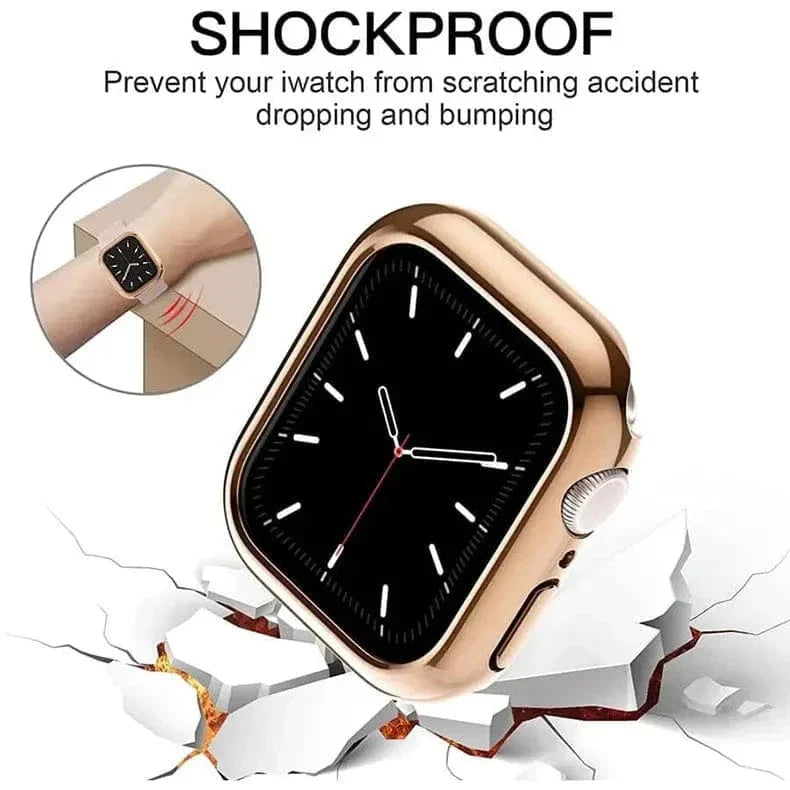 Glossy Hard 360 Degree Body Bumper for Apple Watch 45mm