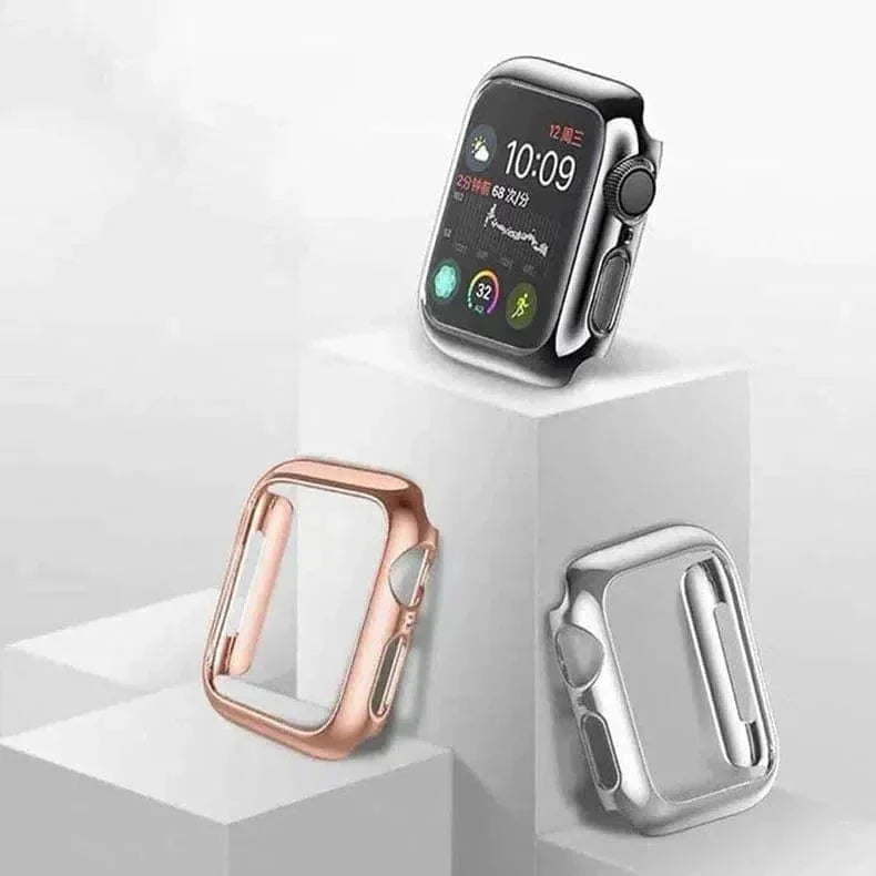 Glossy Hard 360 Degree Body Bumper for Apple Watch 45mm