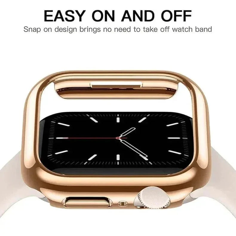 Glossy Hard 360 Degree Body Bumper for Apple Watch 45mm