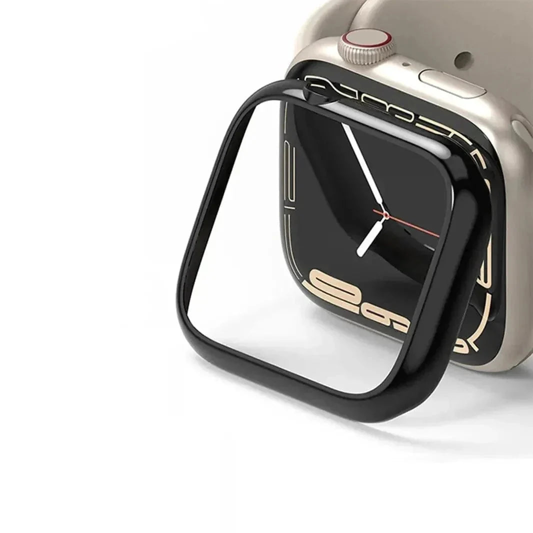 Glossy Metal Aluminium Alloy Bumper for Apple Watch 44mm