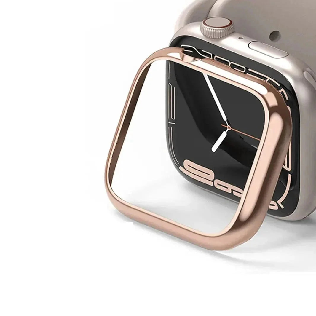 Glossy Metal Aluminium Alloy Bumper for Apple Watch 44mm