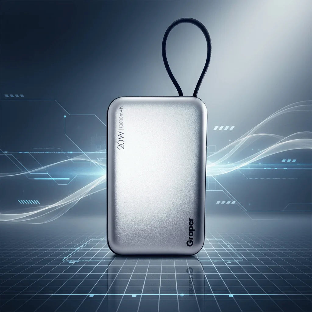 Graper 20W 10000mAh Wireless Power Bank | Fast Charging Type-C PD Port ...