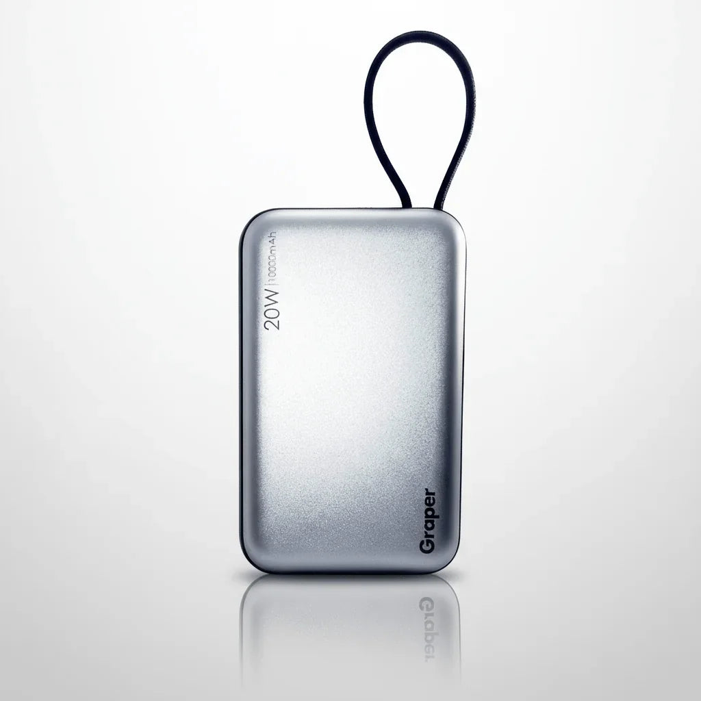 Graper 20W 10000mAh Wireless Power Bank | Fast Charging Type-C PD Portable Charger