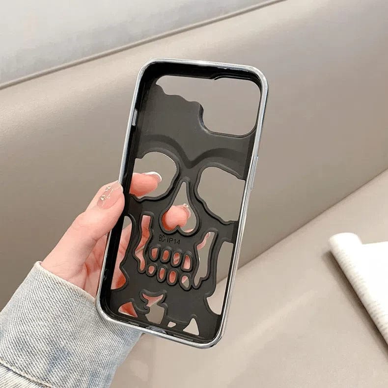 Hollow Skull Design Soft Case for iPhone Back Cases