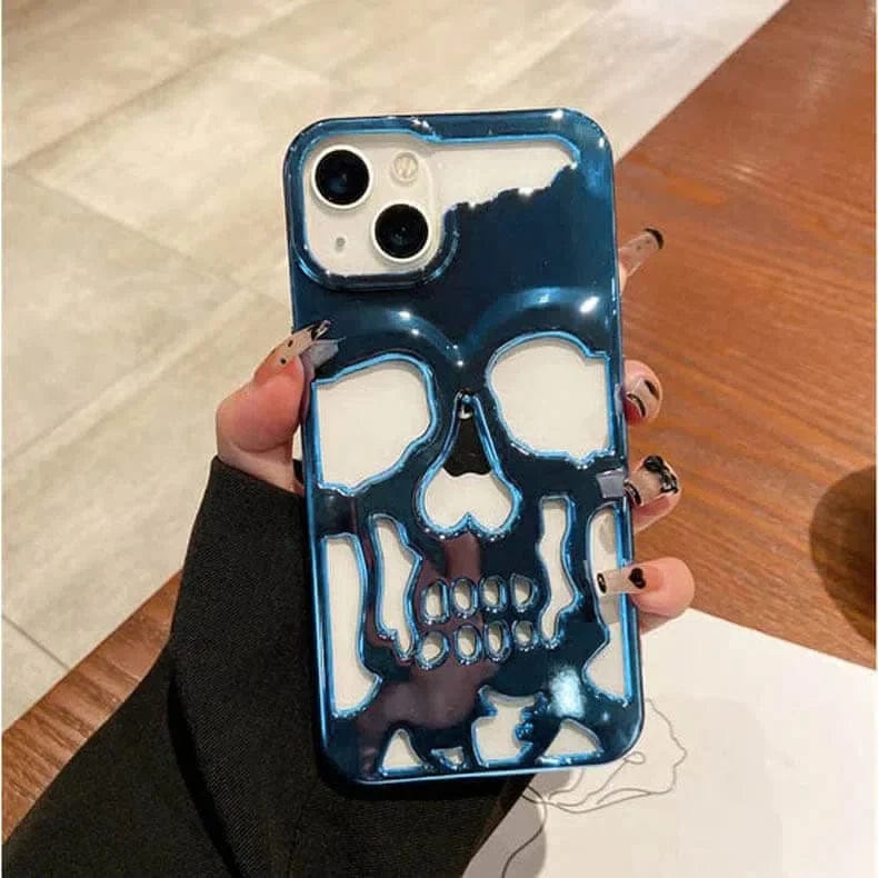 Hollow Skull Design Soft Case for iPhone Back Cases