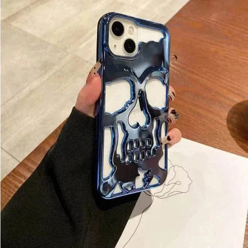 Hollow Skull Soft Case for iPhone 13