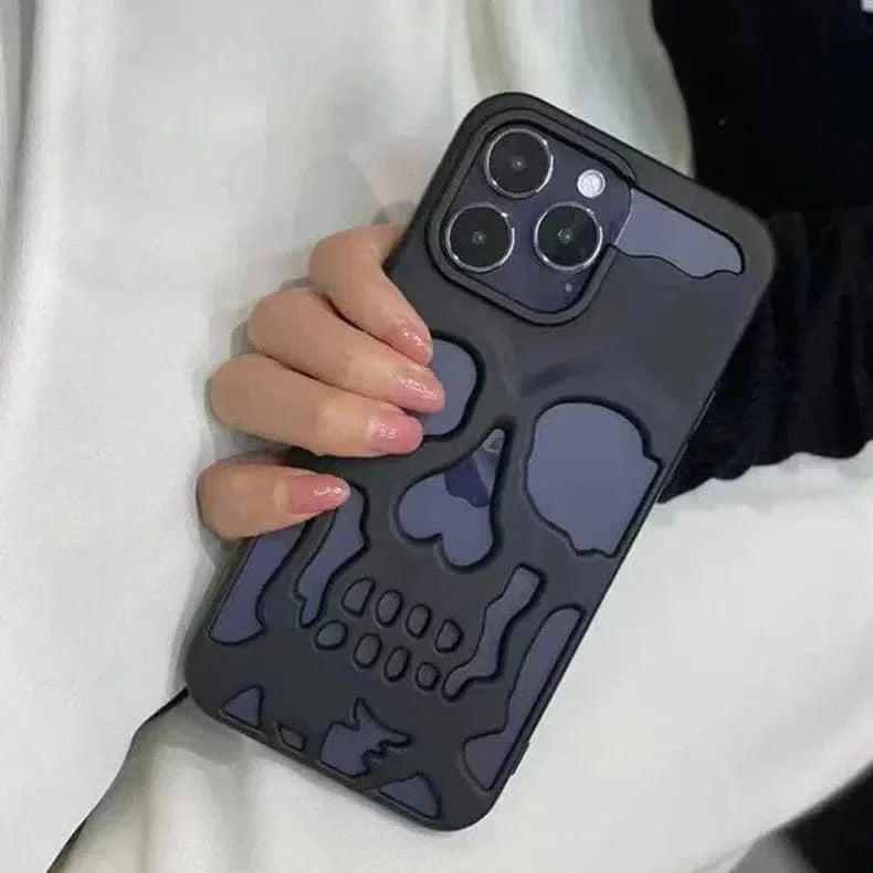 Hollow Skull Soft Case for iPhone 13 Pro Max