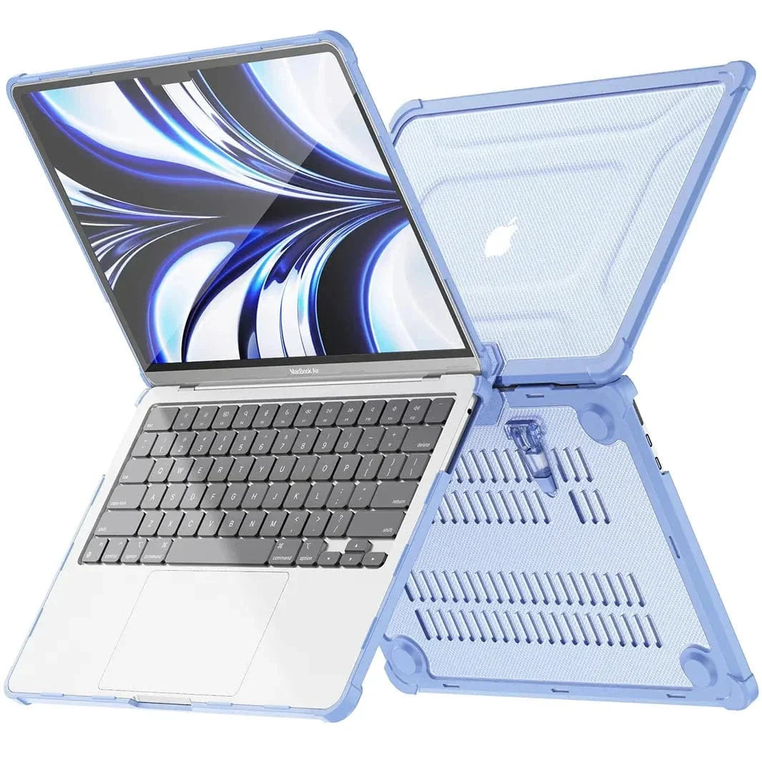 Honeycomb Kickstand TPU Bumper Hard Shell Cover for MacBook Air 13 M2 | M3 | M4 (13.6-inch)