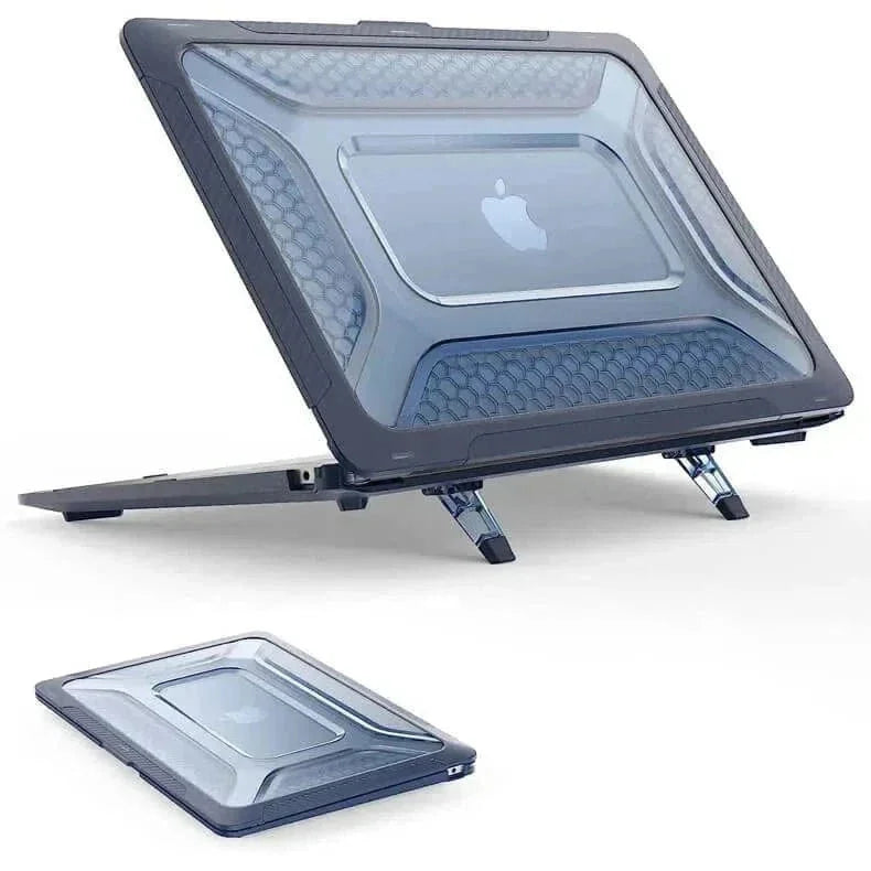 Honeycomb Kickstand TPU Bumper Hard Shell Cover for MacBook Air 13 M2 | M3 | M4 (13.6-inch)