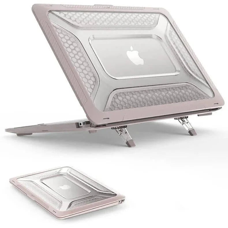 Honeycomb Kickstand TPU Bumper Hard Shell Cover for MacBook Pro 14 M1 | M2 | M3 | M4 (14.2-inch)