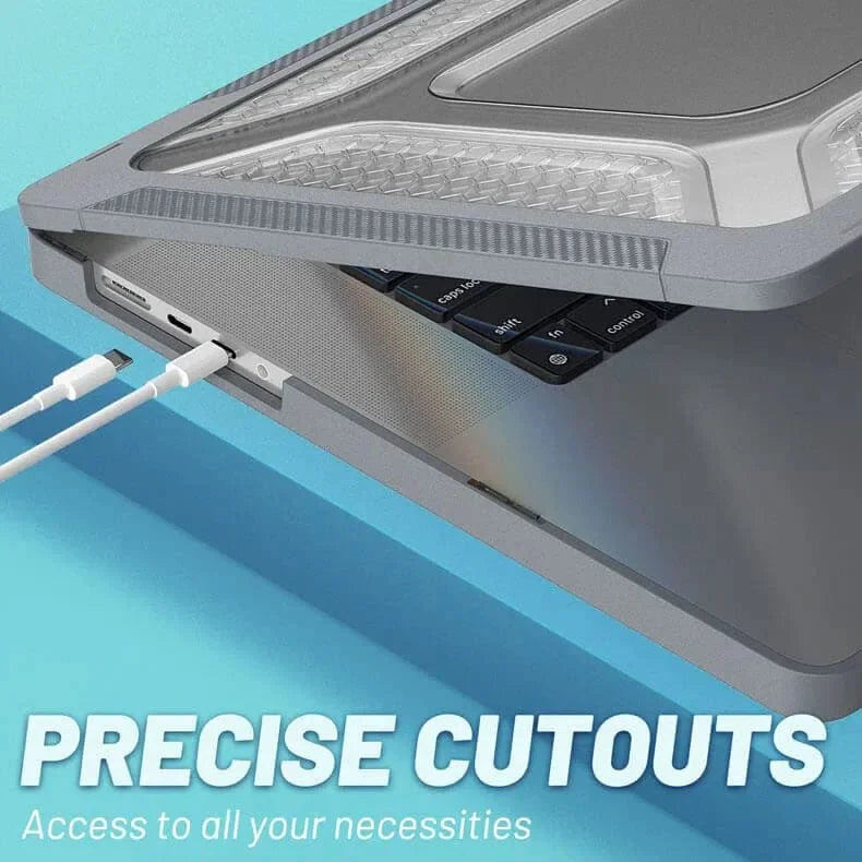 Honeycomb Kickstand TPU Bumper Hard Shell Cover for Macbook Pro 16 M1 Max | M2 Max | M3 Max | M4 Max (16.2-inch)