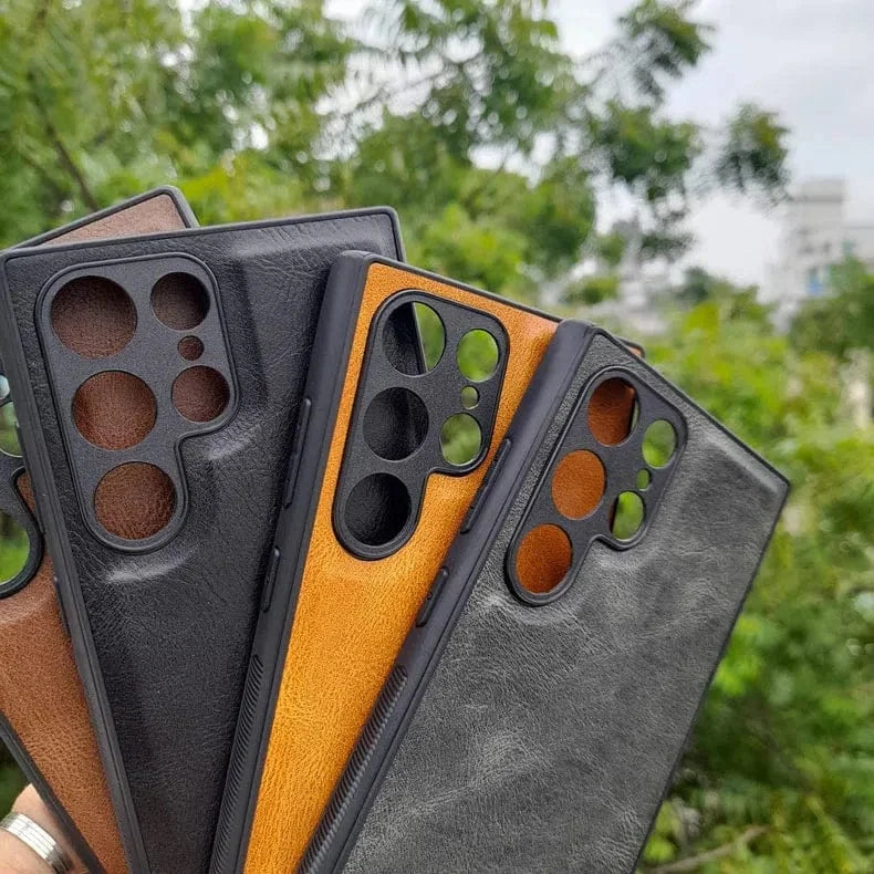 Huanmin PU Leather Hard Case for Samsung S21