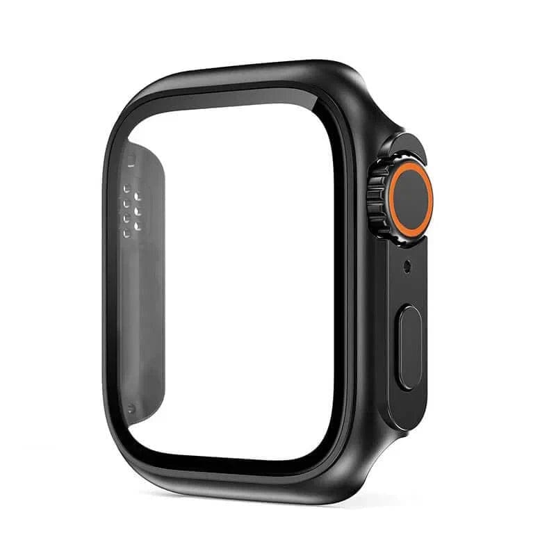 in Build Glass Case for iWatch 45 and 44 into an iWatch Ultra snap-on cover Case Covers 45mm / Black