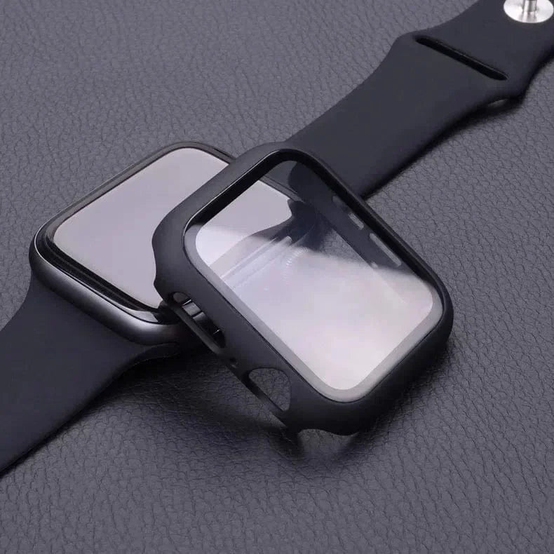 in-build Glass Matte Protective Case for Apple Watch 41mm