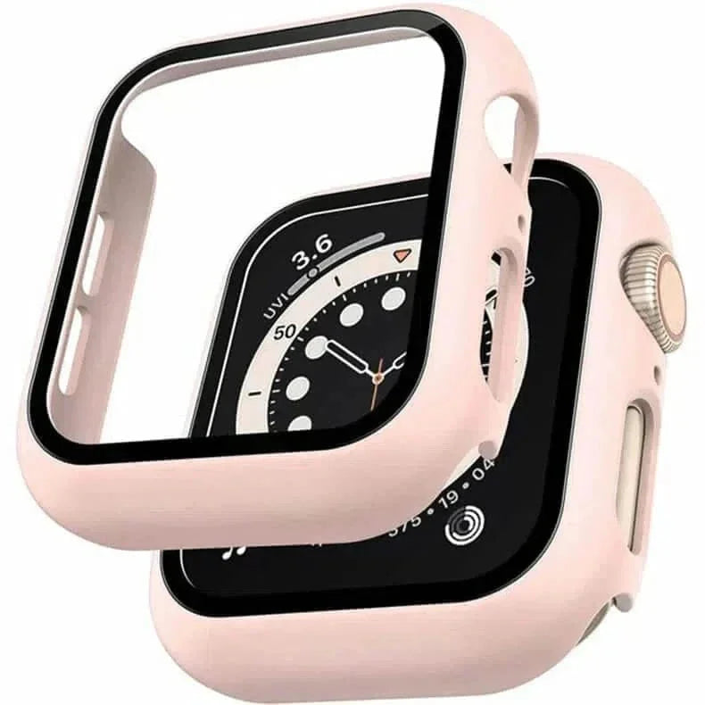 in-build Glass Matte Protective Case for Apple Watch 41mm