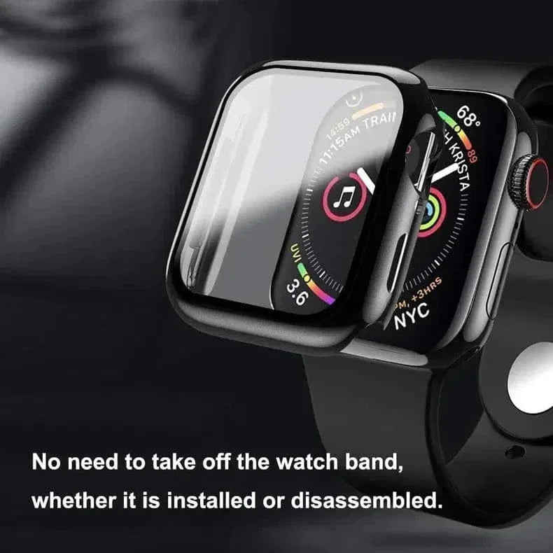 in-build Glass Matte Protective Case for Apple Watch 45mm