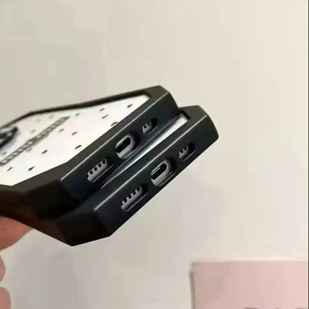 Irregular Border Back Clear Hard Case for iPhone 14