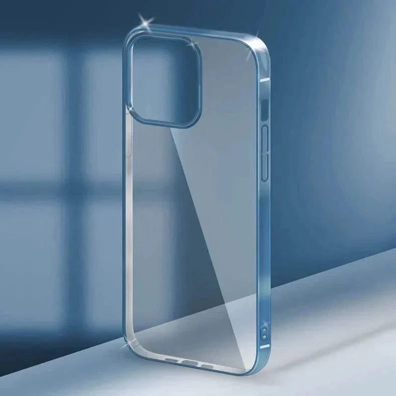 Ultra Thin Transparent Metallic Frame Case for iPhone 14