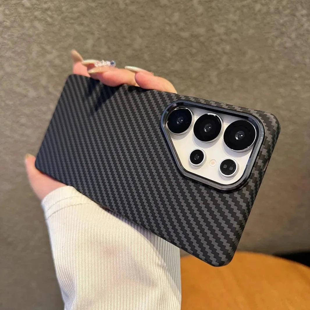 Kevlar Aramid Fiber Magnetic Magsafe Slim Case for Samsung S23 Ultra