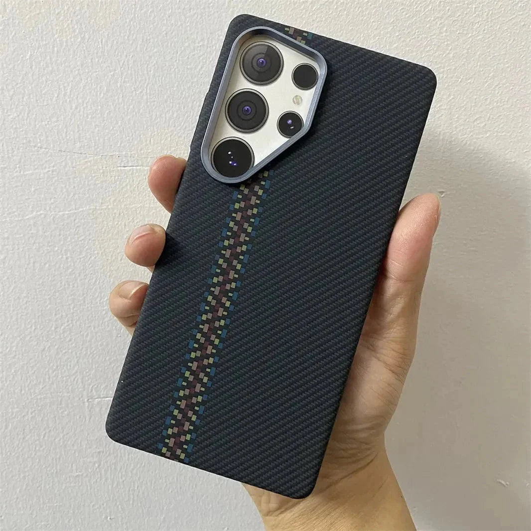 Kevlar Aramid Fiber Magnetic Magsafe Slim Case for Samsung S23 Ultra