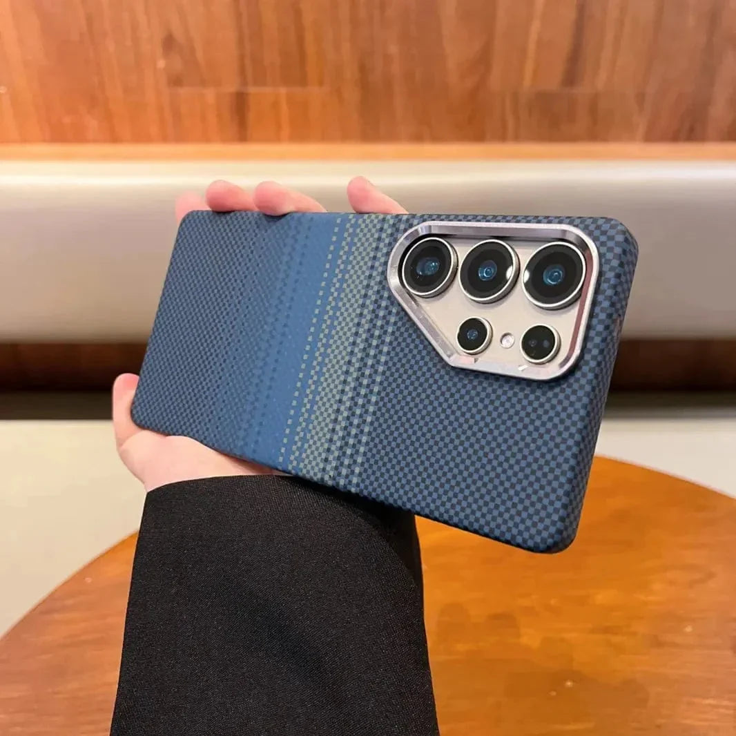 Kevlar Aramid Fiber Magnetic Magsafe Slim Case for Samsung S24 Ultra