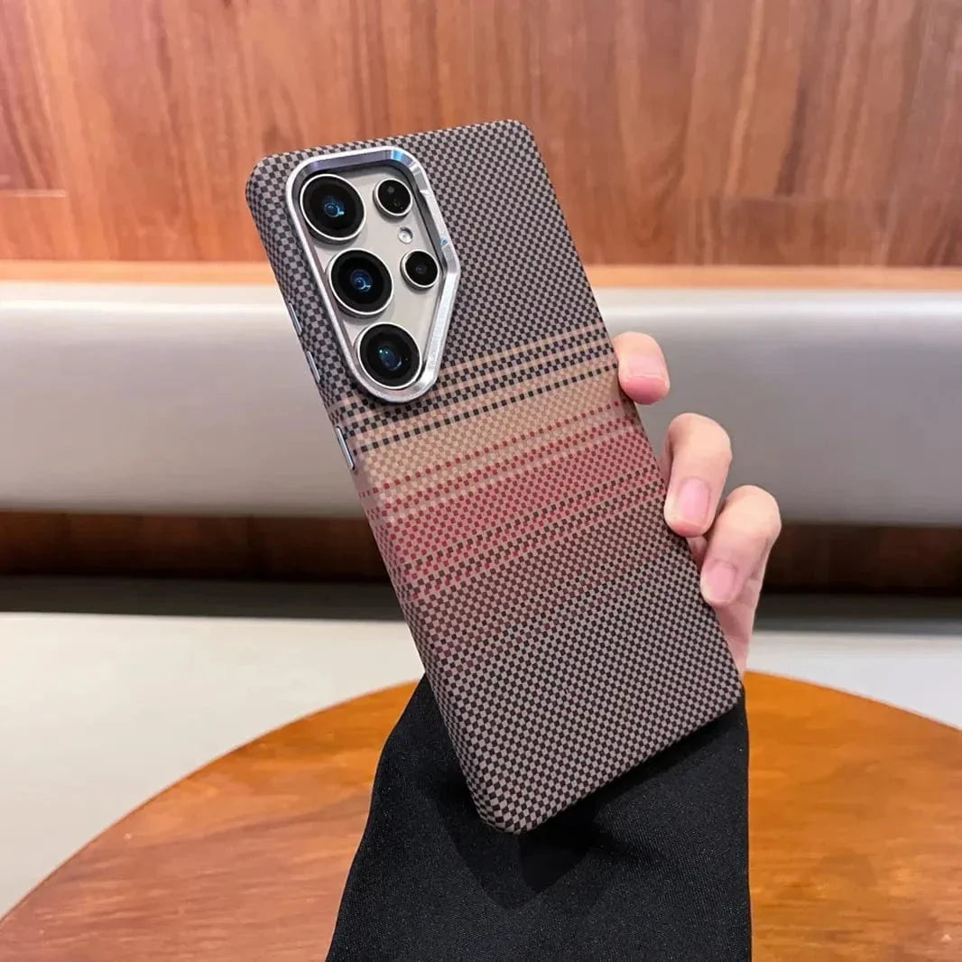 Kevlar Aramid Fiber Magnetic Magsafe Slim Case for Samsung S25 Ultra