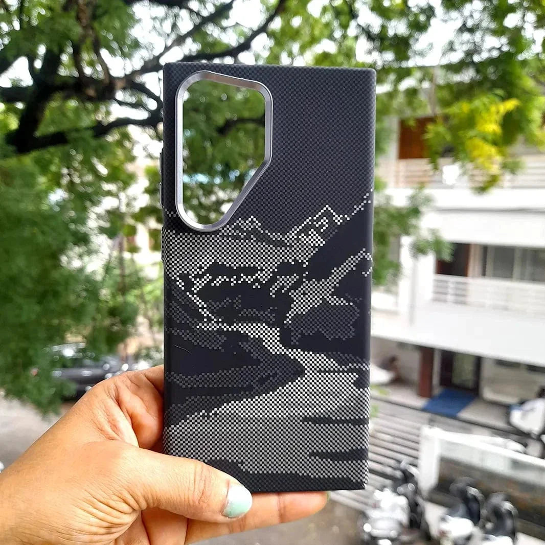 Kevlar Aramid Fiber Magnetic Magsafe Slim Case for Samsung S24 Ultra