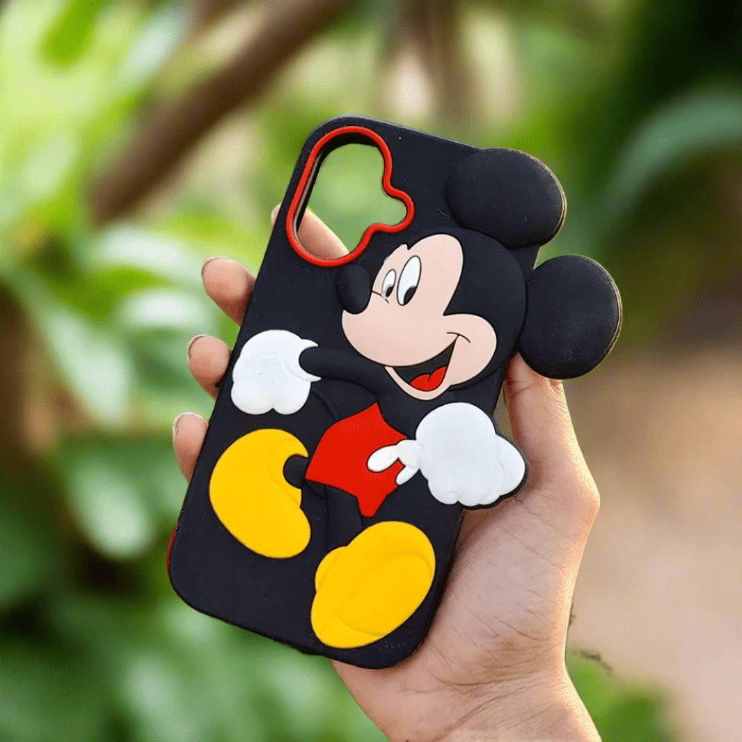 3D Cartoon Character Soft Silicone Case for iPhone 15 Cases & Covers