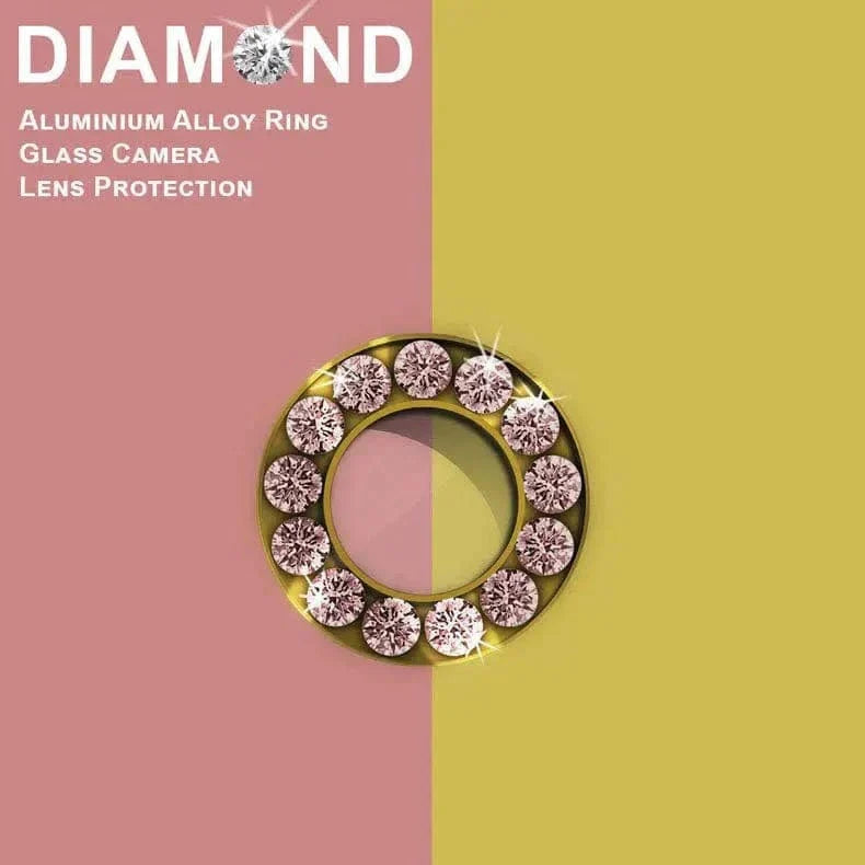 Bling Sparkling Diamond Camera Lens Ring [Pack of 2] for iPhone 6 | 6s iPhone 6 | 6s gold-rose-gold Camera Lens Protectors