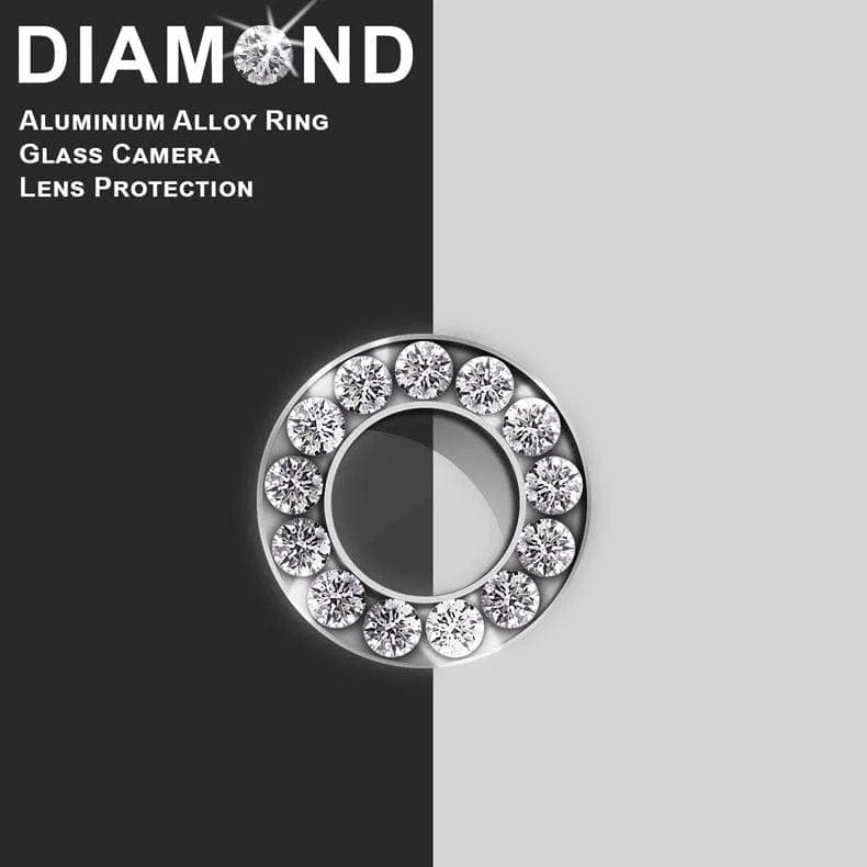 Bling Sparkling Diamond Camera Lens Ring [Pack of 2] for iPhone 6 | 6s iPhone 6 | 6s silver Camera Lens Protectors