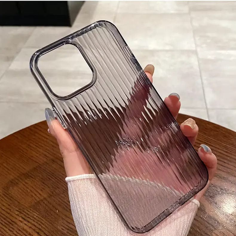 Fluted Texture Magsafe Clear Case for iPhone 15 Pro Max Cases & Covers