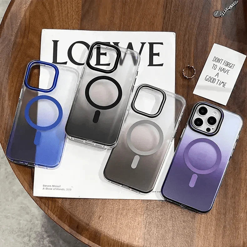 Gradient Frosted Magsafe Hard Case for iPhone 16