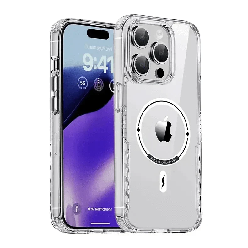 Magnetic Suction Ultra Strong Magsafe Case for iPhone 15 Pro Max iPhone 15 Pro Max clear with magsafe Cases & Covers