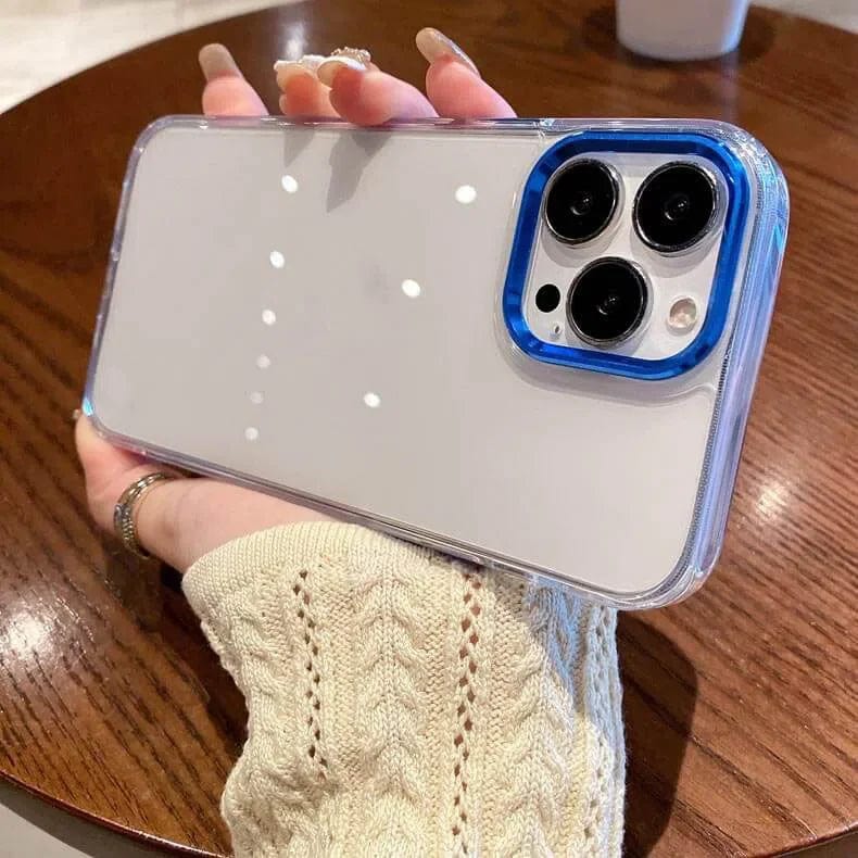 Metal Lens Clear PC Hard Case for iPhone 11 Pro Max iPhone 11 Pro Max blue Cases & Covers