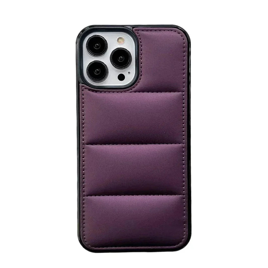 Puffer Pattern Soft TPU Hard Case for iPhone 15 Pro Max Cases & Covers