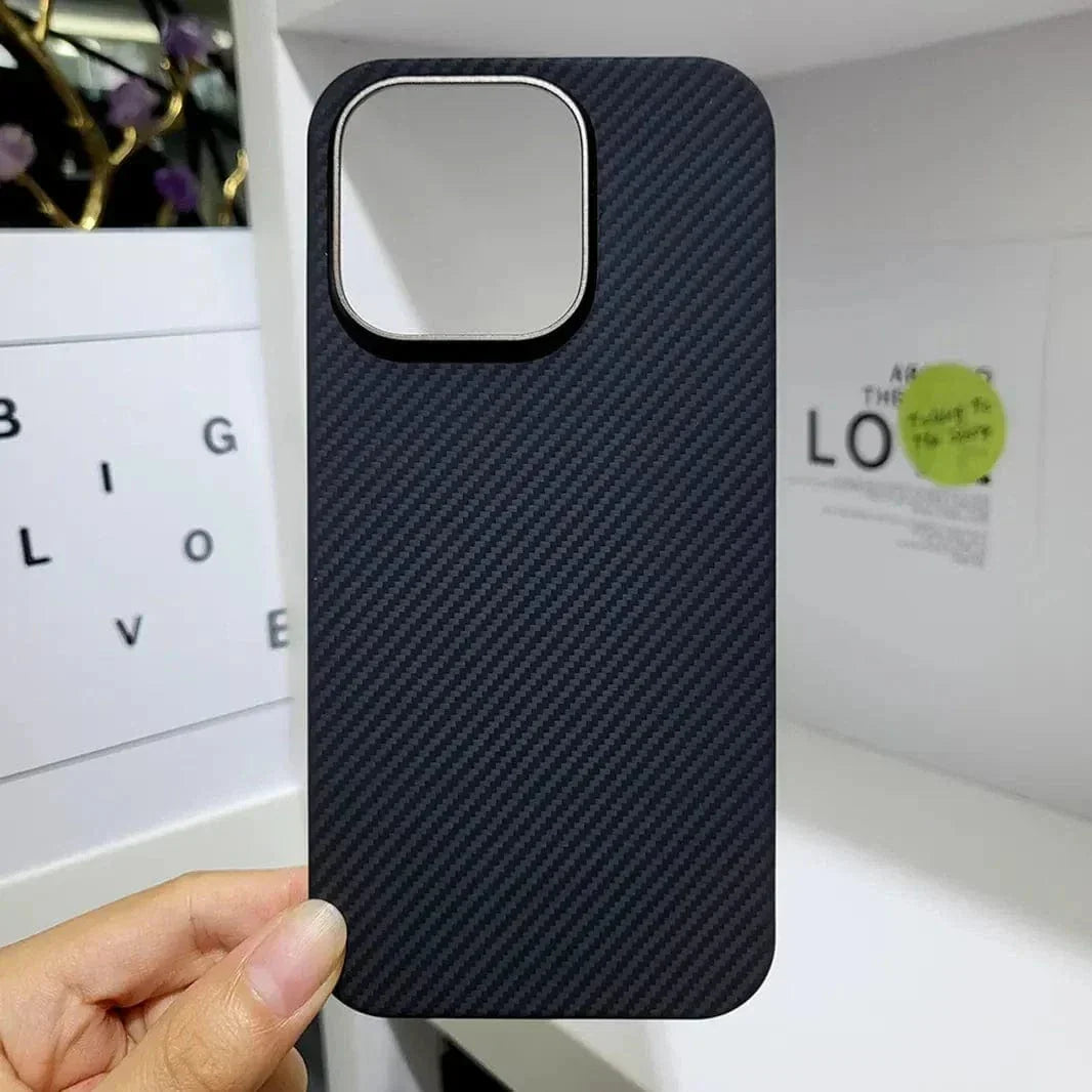 Real Aramid Full Carbon Fiber Magsafe Case for iPhone 16 Pro Cases & Covers