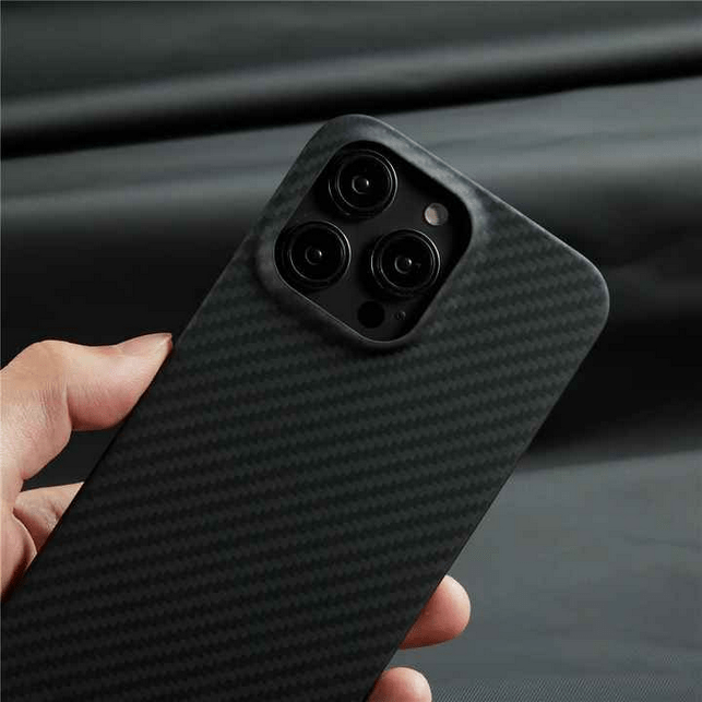 Real Aramid Lightweight Slim Thin Carbon Fiber Case for iPhone 15 Pro Max iPhone 15 Pro Max Black Cases & Covers