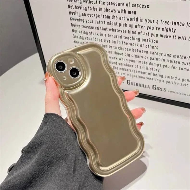 Reflective Shiny Wavy Edge Soft TPU Case for iPhone 12 Pro Cases & Covers