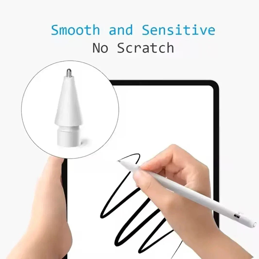 Replacement Metal Nibs Pencil Tips [Pack of 3] for Apple Pencil Stylus Pen Nibs