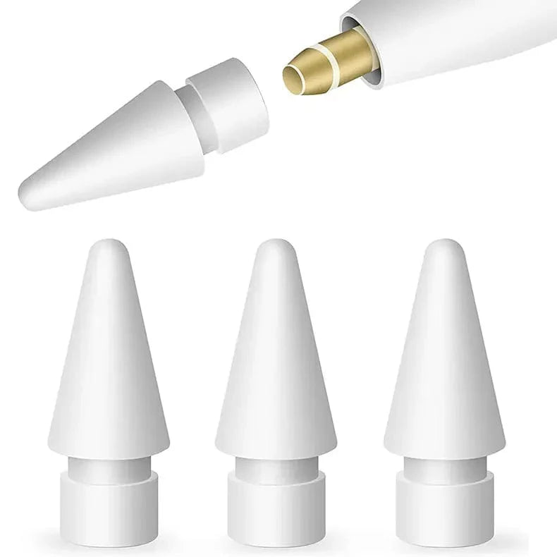 Replacement Pencil Tips [Pack of 3] for Apple Pencil white Stylus Pen Nibs