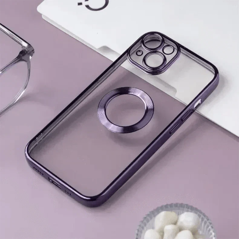 Silicone Soft Transparent Lens Protection Chrome Case for iPhone 12 Cases & Covers