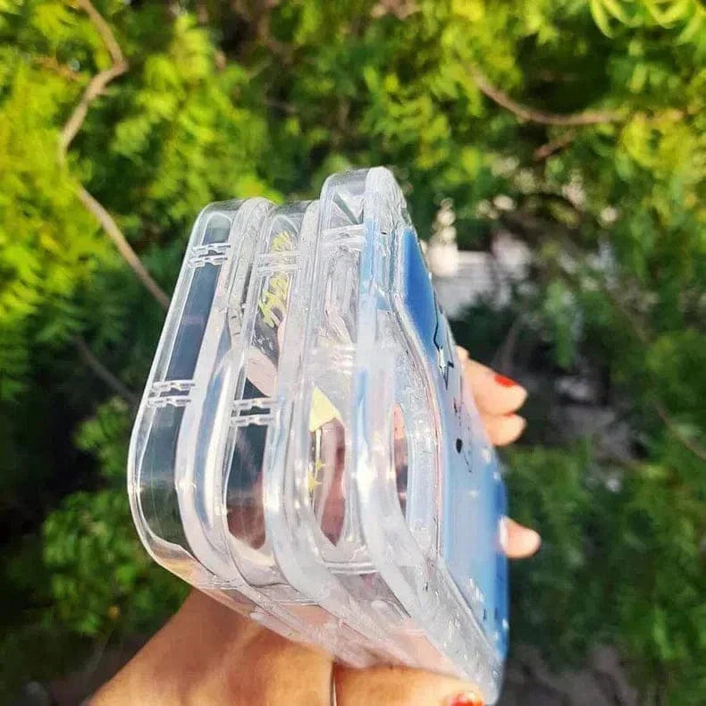 Silver Glitter Clear Soft Case for iPhone 14 Pro Cases & Covers